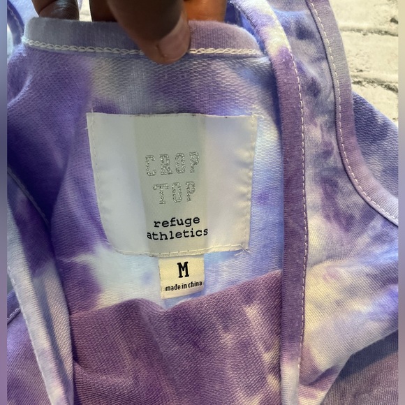 Refuge Athletics Purple Tie Dye 2 Piece Short Set Size Medium - Picture 6 of 15